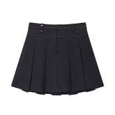 Women's High Waist A Line Pleated Skirt